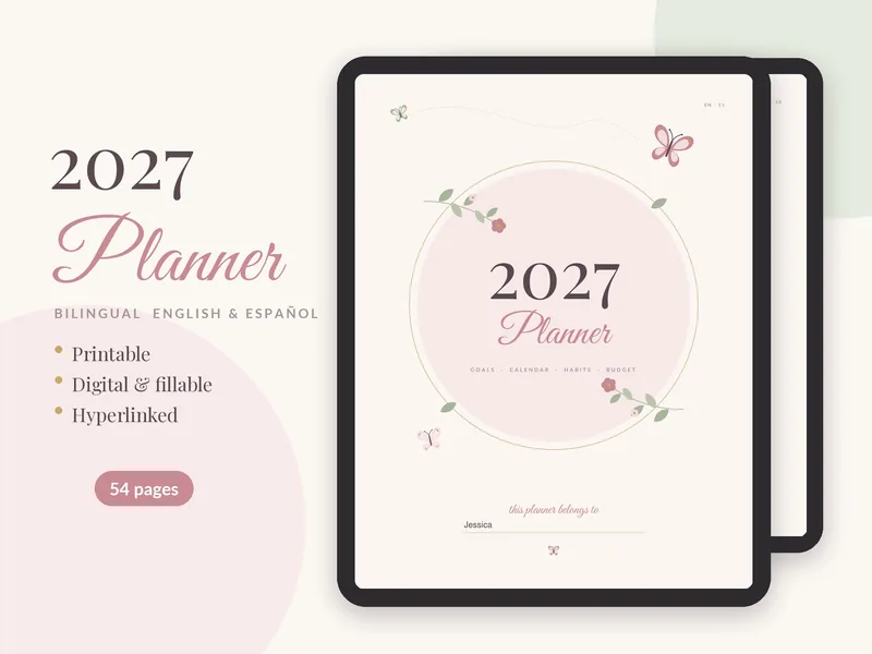 2027 Bilingual Planner cover